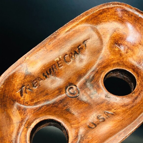 70s Treasure Craft Miami Seahorse Salt Pepper Shaker Stand Set Beach Party - Picture 7 of 10